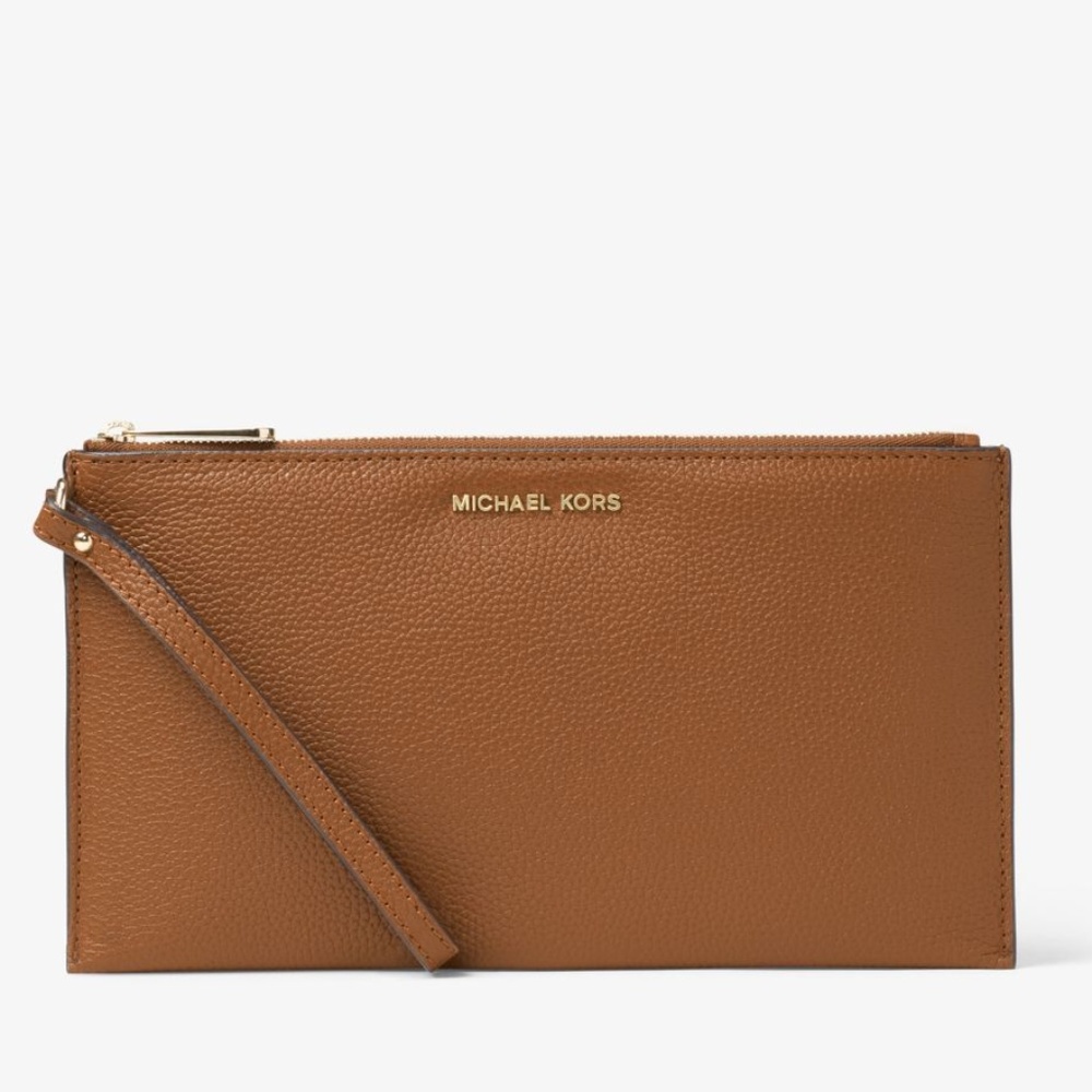 Michael Kors Mercer Leather Wristlet - Picture 1 of 4